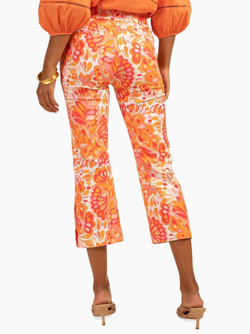 NWT Trina Turk Retro Inspired Bohemian
Ore Cropped Kick-Flare Summer Pants - Picture 3 of 8